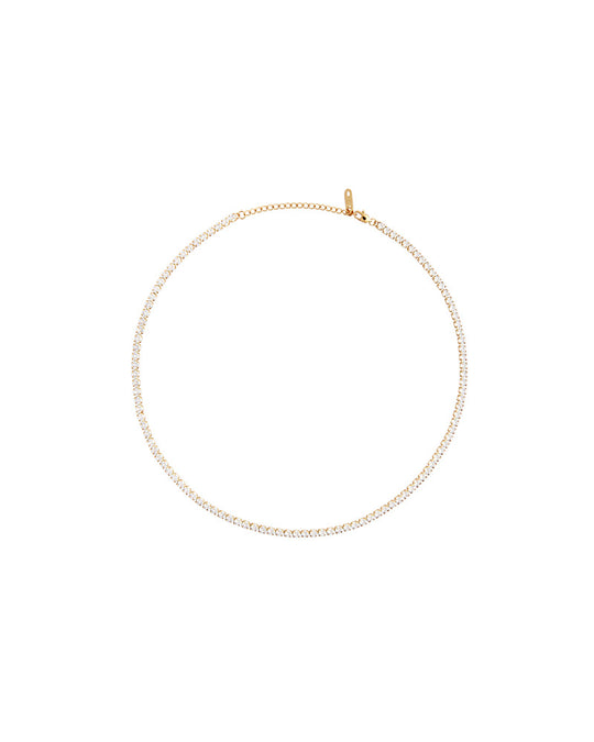 Tennis Necklace Gold