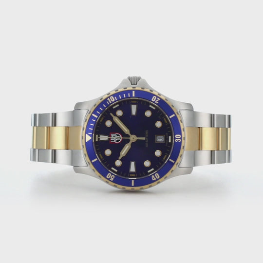 Nordic III SS Tofarget Stål / Blå 40mm