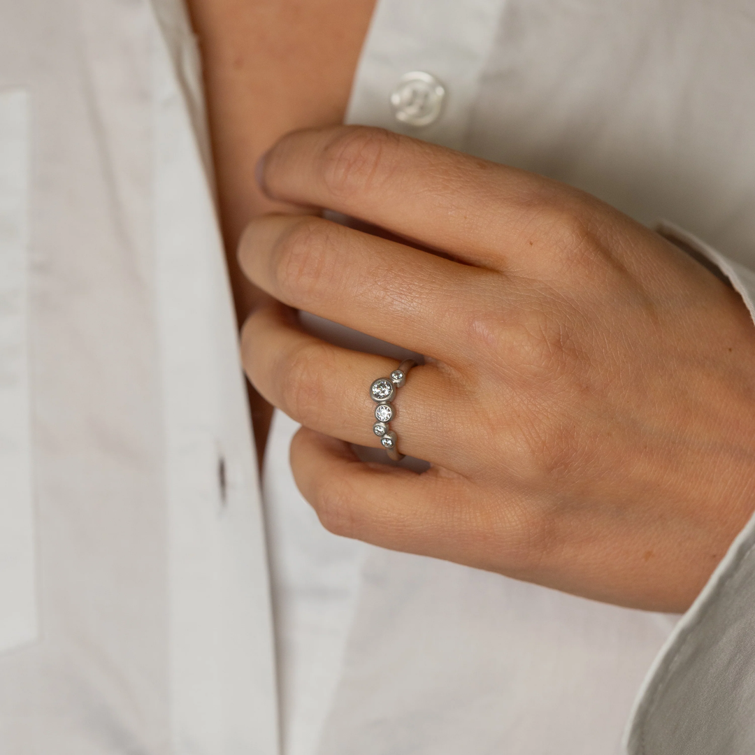 Stardust Ring Silver - 52