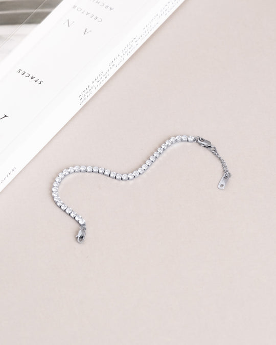 Tennis Bracelet Silver Small
