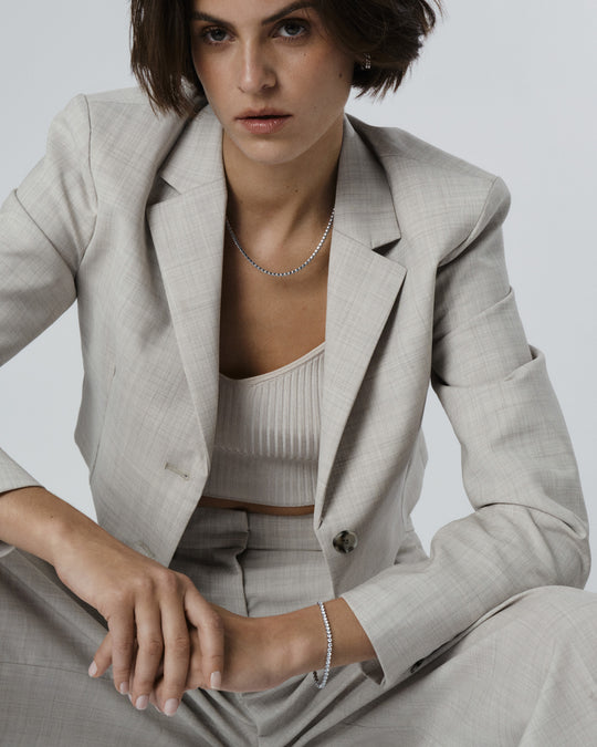 Tennis Necklace Silver