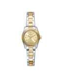 DKNY Mini dameklokke i tofarget stål (23mm)