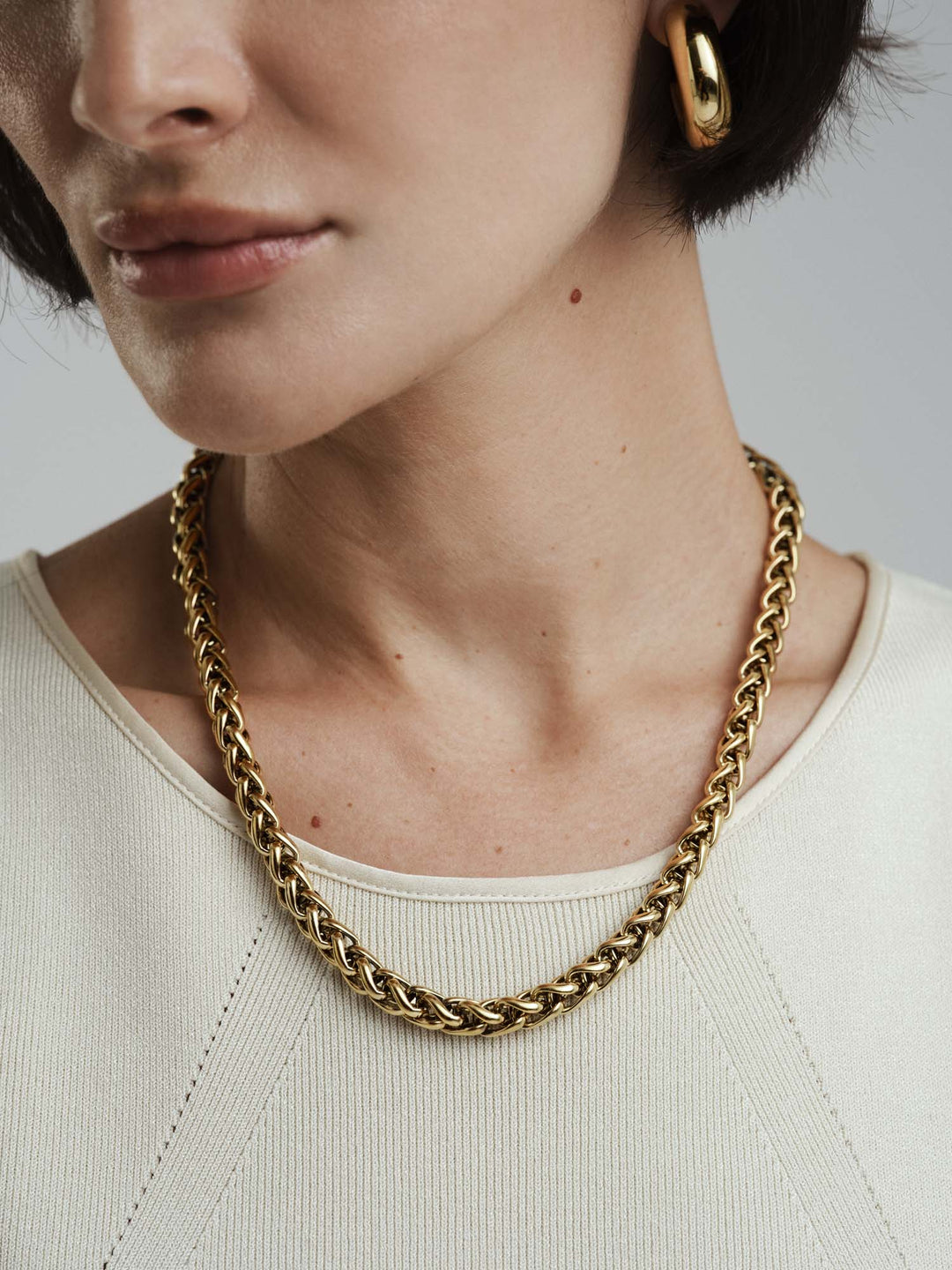 Rebel Chain Necklace Gold