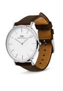 DW Classic herreklokke med brun rem (40mm)