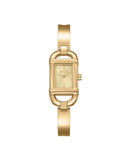 DKNY Signature dameklokke i gullfarget stål (18x37mm)