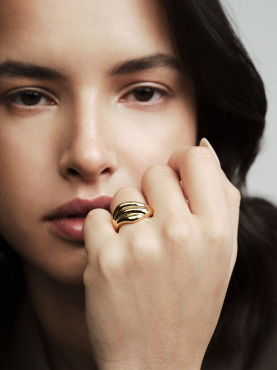 Deco Gold Ring