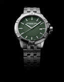 RW Tango Classic herreklokke i stål med grønn skive (41mm)