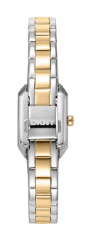DKNY Signature dameklokke i tofarget stål (18x27mm)