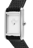 DW Bound Mini dameklokke med sort rem (17x25,9mm)