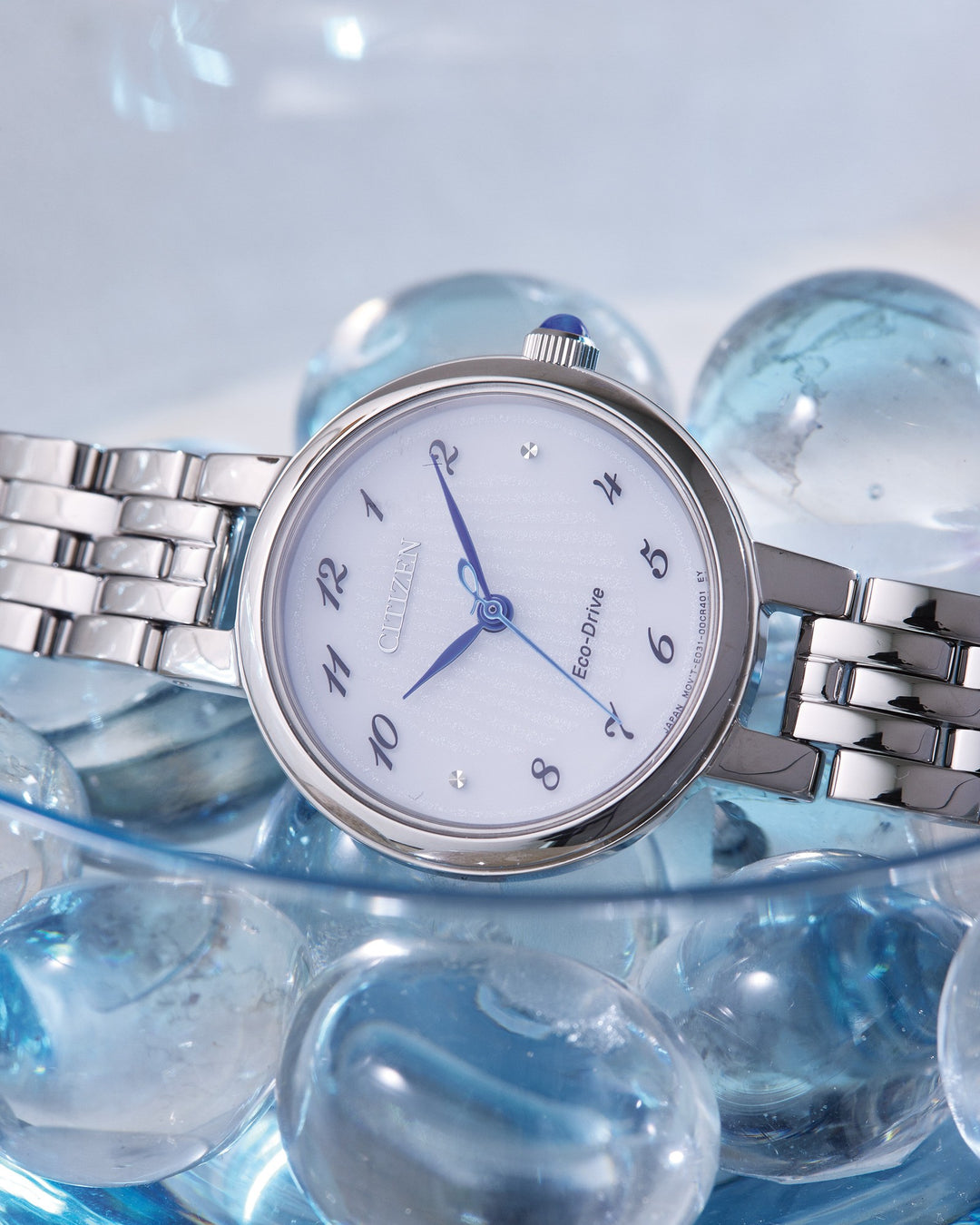 Eco-Drive Dame  Stål / Hvit 28mm