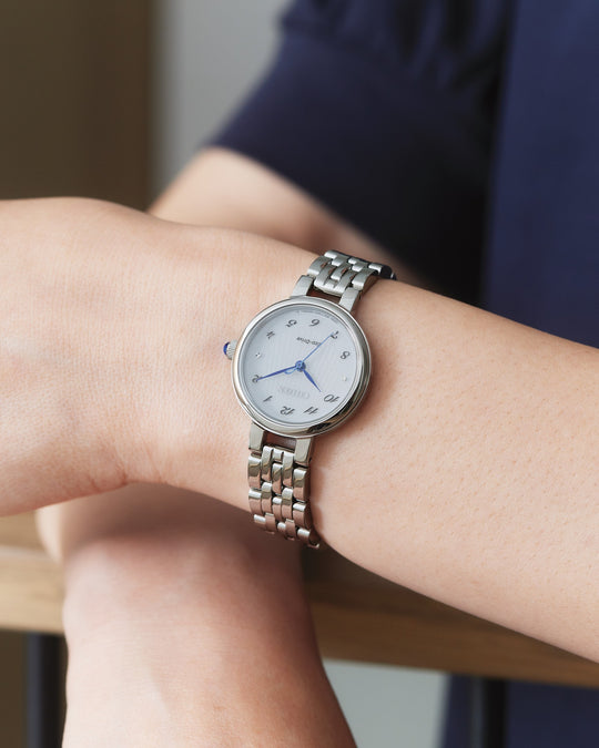 Eco-Drive Dame  Stål / Hvit 28mm