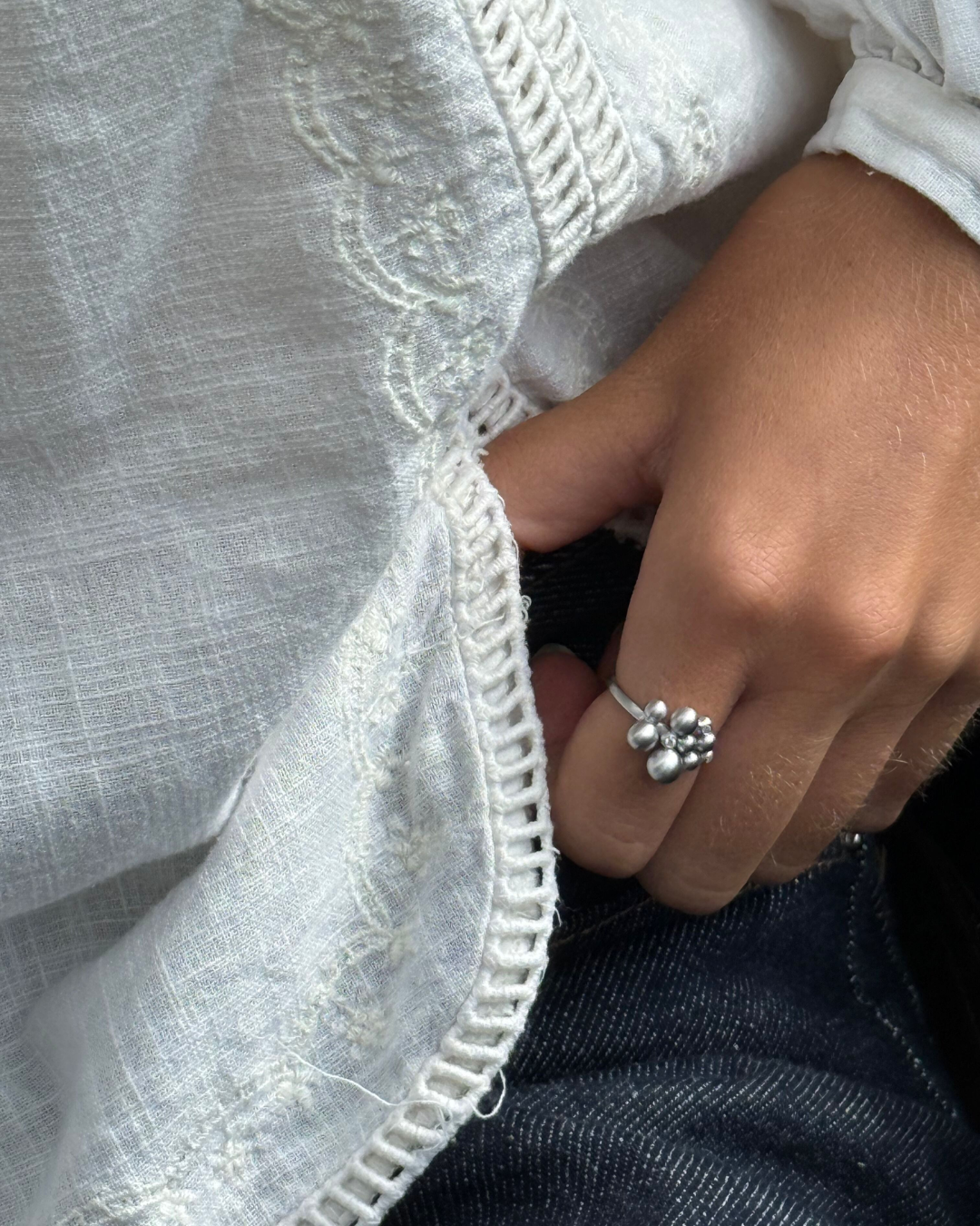 Pebbles Ring Silver - 56