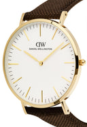 DW Classic Herreklokke med brun rem (40mm)