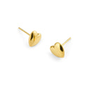 Mockberg Love Gold Studs øredobber i gullfarget stål (medium)