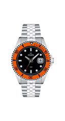 Inex herreklokke i stål (42mm)