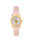 Club Hjerte barneklokke med rosa rem (27mm)