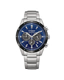 Citizen Eco-Drive Chrono herreklokke i stål (40mm)
