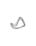 byBiehl Wave Large sølv ring (str 56)