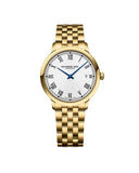RW Toccata herreklokke i gullfarget stål (39mm)
