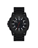 Nixon Smyth herreklokke i sortfarget stål (44mm)