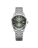 RW Freelancer Automatic herreklokke i stål med grønn skive (38mm)