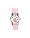 Club Hjerte barneklokke med rosa rem (27mm)