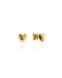 Mockberg Love Gold Studs øredobber i gullfarget stål (small)