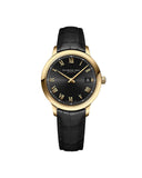 RW Toccata dameklokke med sort rem (34mm)