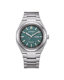 Citizen Supertitan Eco-Drive herreklokke i titan med grønn skive (39,5mm)