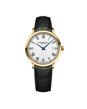 RW Toccata herreklokke med sort rem (39mm)