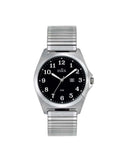 Inex herreklokke i stål med flexlenke (39mm)