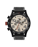 Nixon 51-30 Chrono herreklokke med sort rem (51mm)