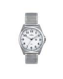 Inex herreklokke i stål med flexlenke (39mm)