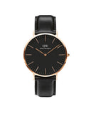 DW Classic Black Sheffield Rose herreklokke (40mm)999