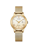 Citizen Eco-Drive dameklokke igullfarget  stål (31,5mm)