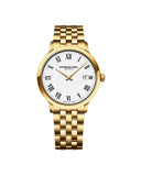 RW Toccata herreklokke i gullfarget stål (39mm)