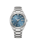 Citizen Platform Eco-Drive klokke i stål med blå skive (38mm)