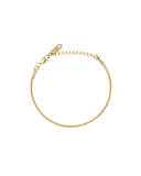 Mockberg Snake Chain armbånd i gullfarget stål (medium)