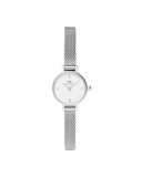 DW Petite Mini dameklokke i stål (19mm)