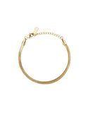 Mockberg Thin Snake armbånd i gullfarget stål (medium)