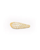 byBiehl Ocean Flow Sparkle gullforgylt sølv ring (str 48)
