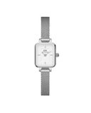 DW Quadro Mini Sterling dameklokke i stål (15,4x18,2mm)