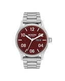 Nixon Sentry herreklokke i matt stål (42mm)