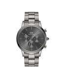 DW Iconic Chrono herreklokke i mørkegrå stål (42mm)