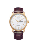 Citizen Eco-Drive herreklokke med brun rem (42mm)