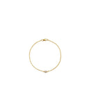 Mockberg Thin Sparkle armbånd i gullfarget stål (small)