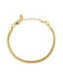 Mockberg Serpentine gullfarget armbånd i stål (medium)