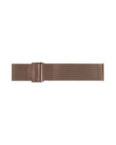 Keeper lenke herre  rosefarget stål tynn mesh 22mm