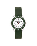 Club Sport barneklokke med grønn silikon rem (35mm)
