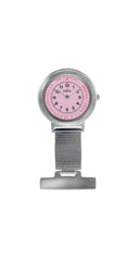 Inex søsterur i stål med rosa skive (30mm)